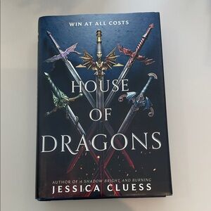 House of Dragons by Jessica Cluess - Dark Blue Hardcover Fantasy Novel